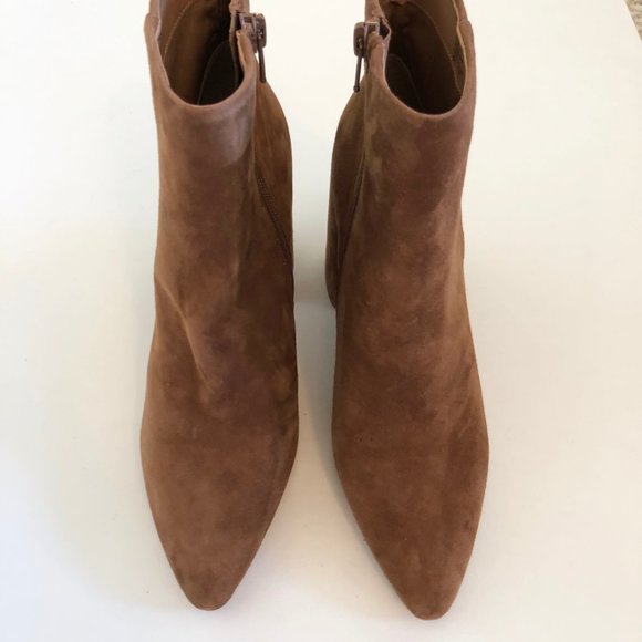 Steve Madden Therese Brown Suede Ankle 